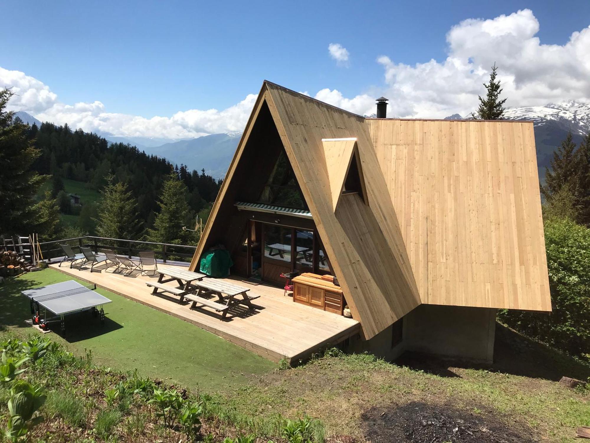 Le Chalet Pointu De Capucine 圣莫里斯堡 外观 照片